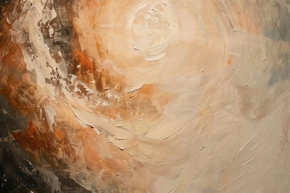 Oil painting of a close up on pale galaxy backgrounds art creativity.