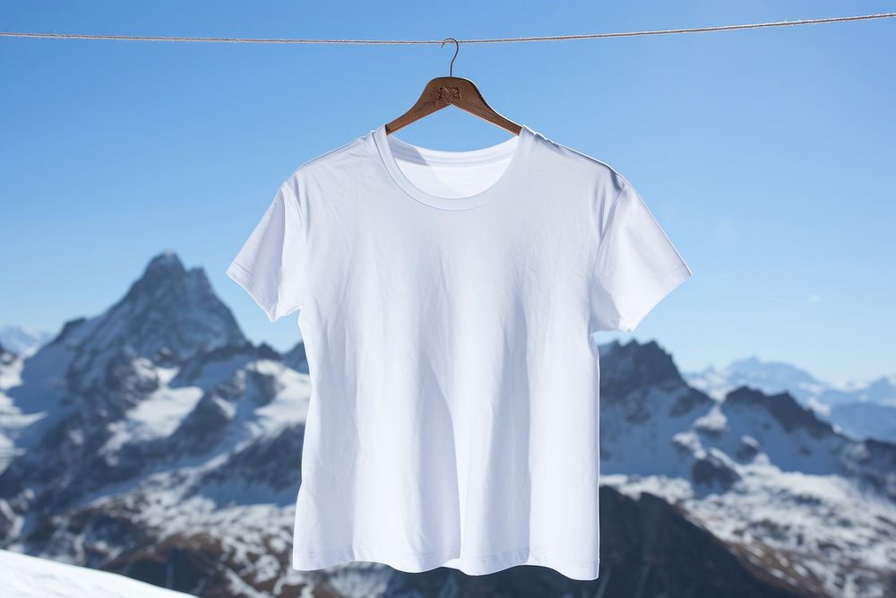 T shirt mockup mountain t-shirt mountain range.