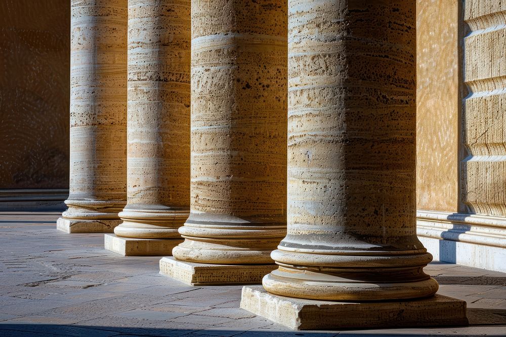 Pillars of Roman-era Temple architecture column temple spirituality.