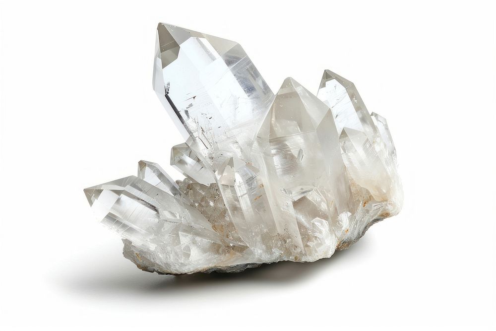 Clear quartz crystal accessories accessory mineral.