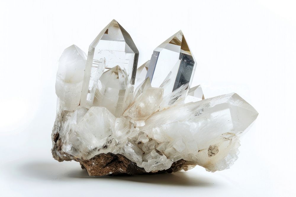 Clear quartz crystal ammunition weaponry mineral.
