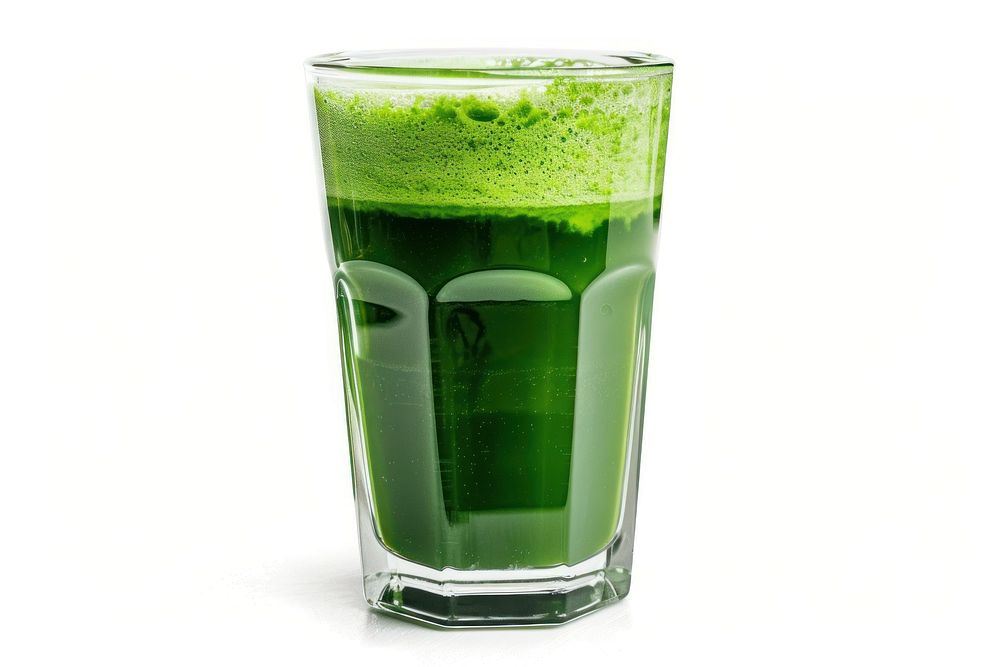 Green juice beverage smoothie bottle.