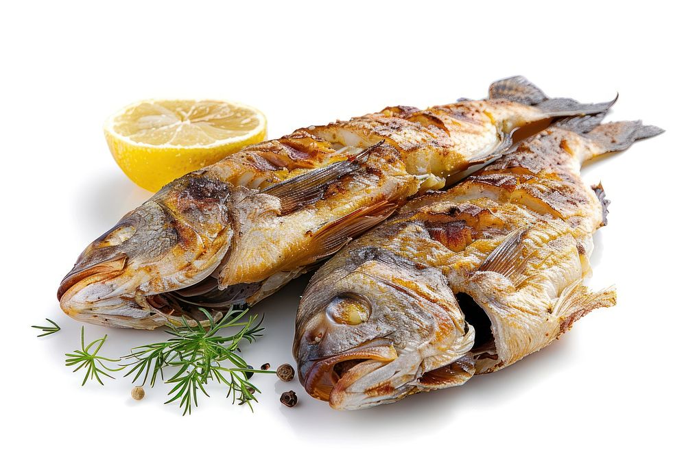 Grilled fish herring produce sardine.