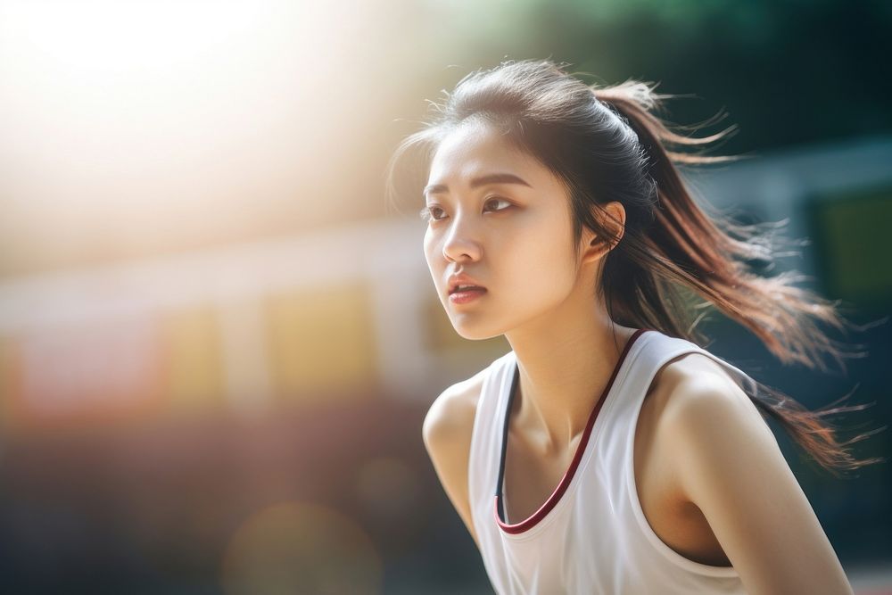 Sout east asian female athletic photo photography shoulder.