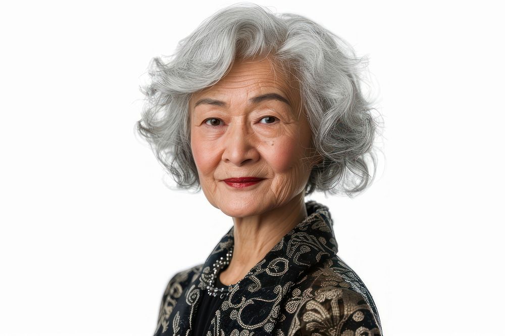 Portait asian senior woman photo photography portrait.