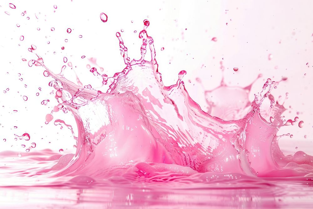 Pink water splash droplet person human.