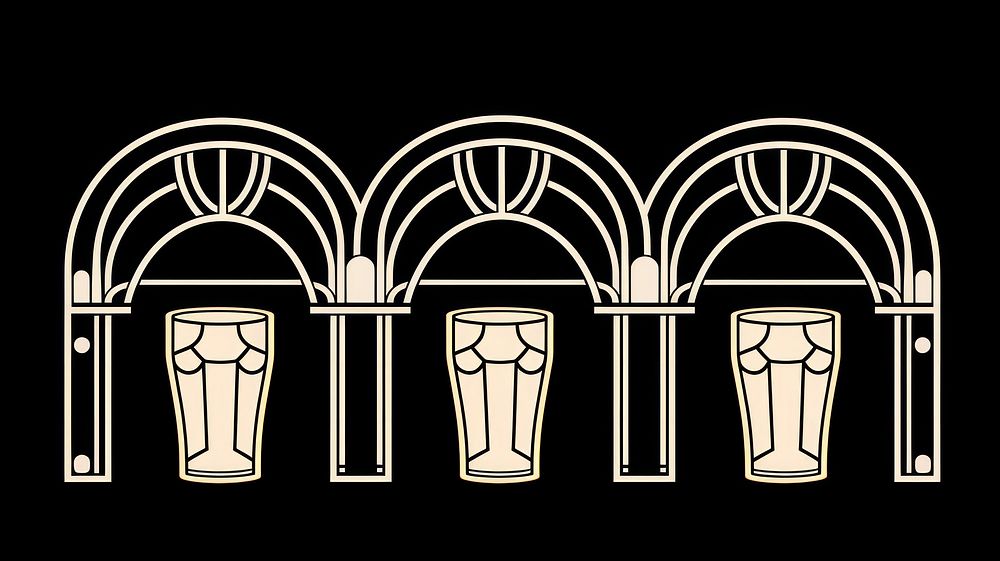 Beer divider ornament architecture line gate.