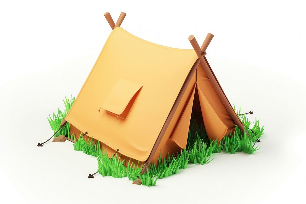 Tent outdoors camping cartoon.