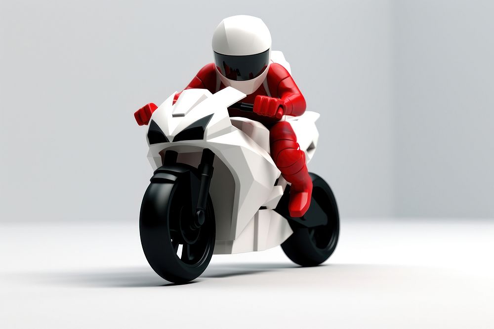 Toy motorcycle vehicle scooter helmet.
