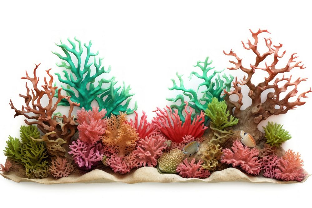 Coral reef and seaweed aquarium nature plant.