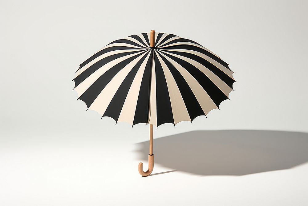 Umbrella sunshade parasol striped.