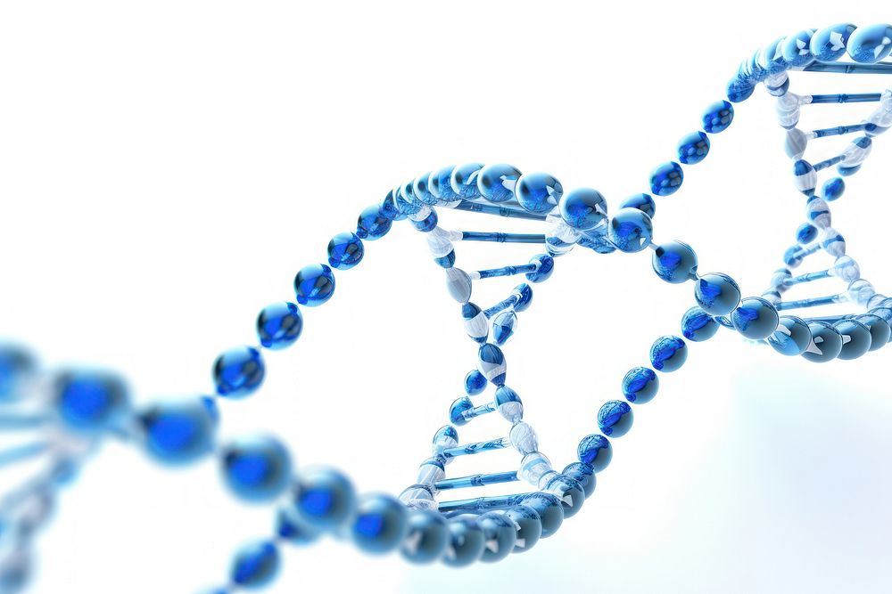 Blue DNA structure jewelry accessories accessory.