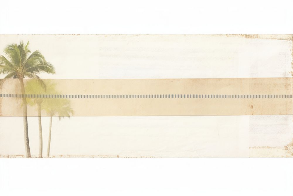 Adhesive tape is stuck on tropical ephemera collage backgrounds nature plant.