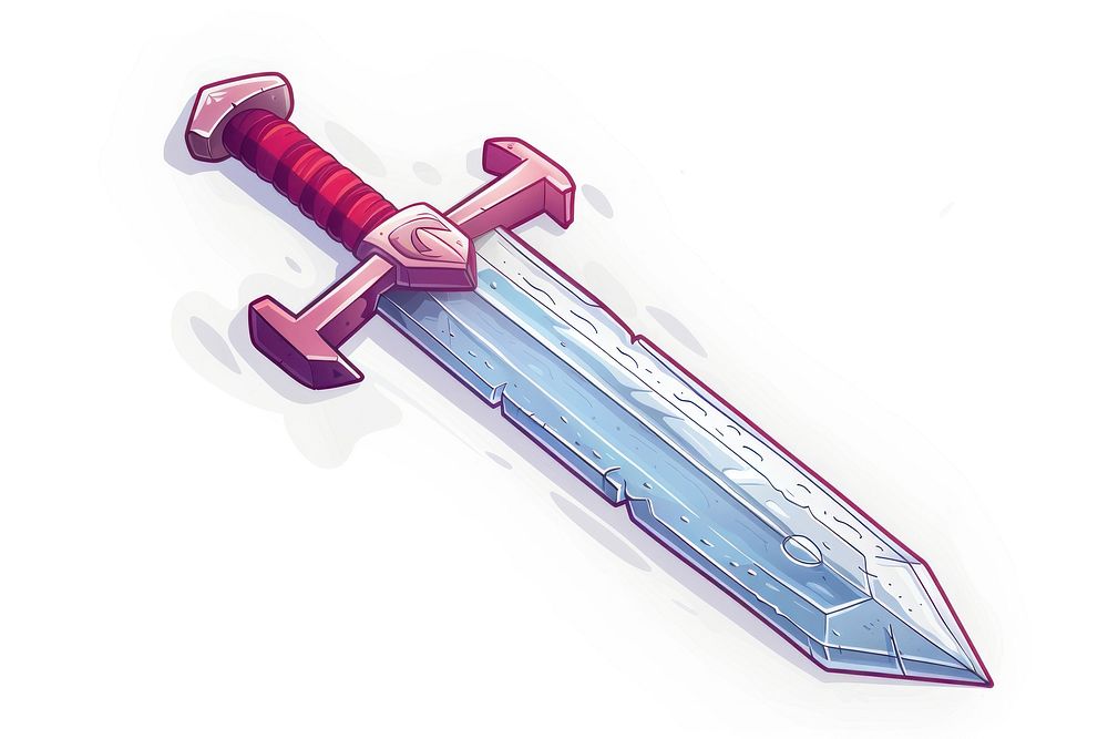 Sword cartoon weapon dagger.