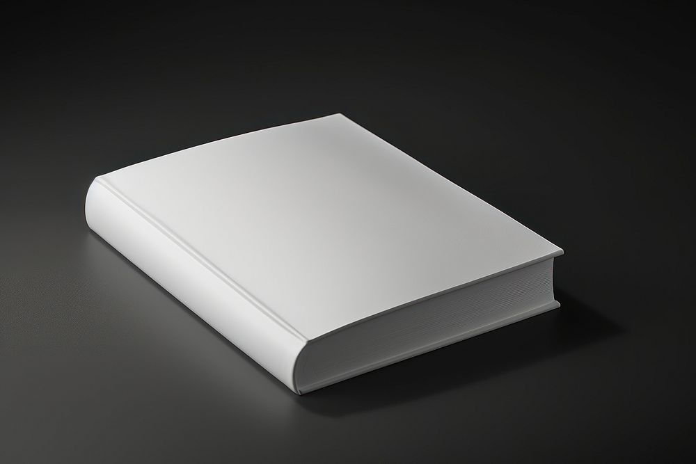 White blank book mockup publication electronics simplicity.