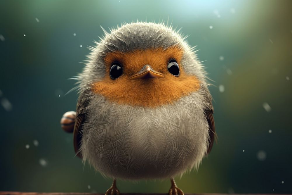 Cute robin animal bird beak.