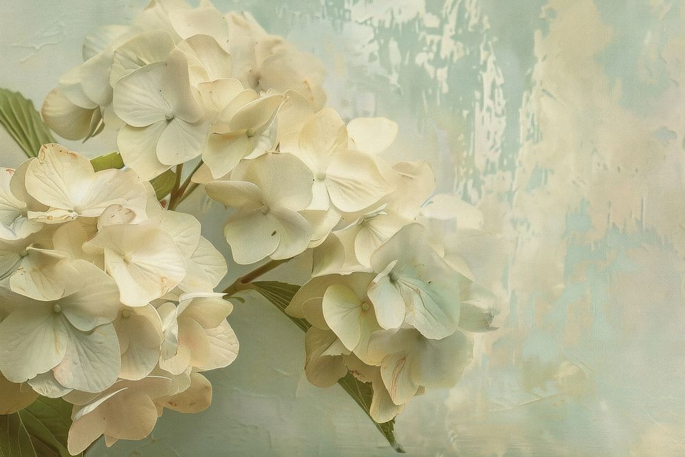 Close up on pale flowers painting backgrounds pattern.