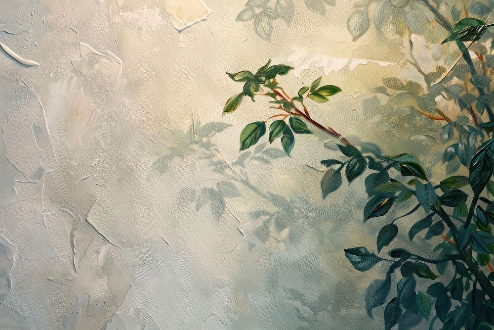 Close up on pale environment painting backgrounds plant.