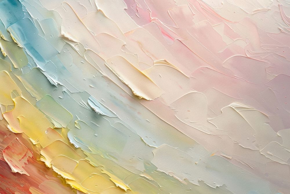 Close up on pale rainbow painting backgrounds creativity.