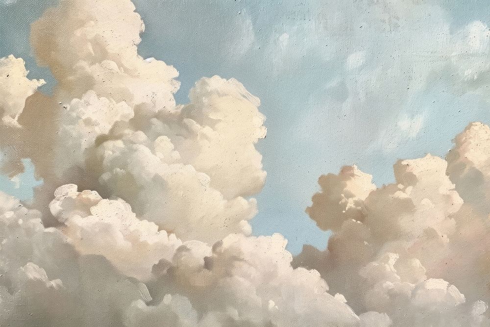 Close up on pale cloud backgrounds painting nature.
