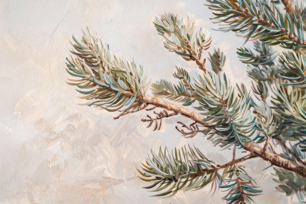 Close up on pale pine painting backgrounds outdoors.