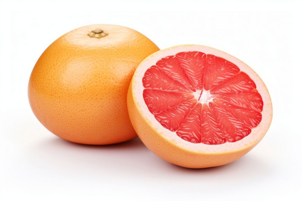 Grapefruit isolated grapefruit slice plant.