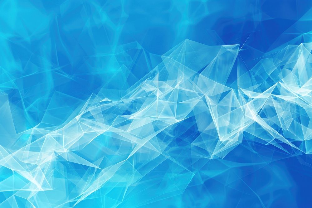 Polygonal triangle corner blue backgrounds flowing.