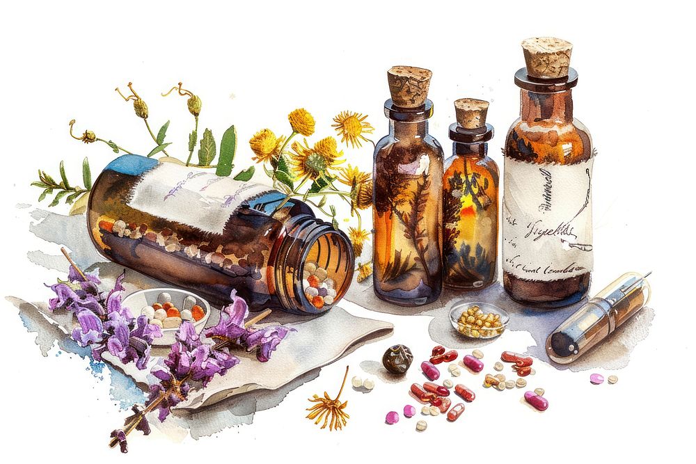 Cosmetics blossom perfume herbal.