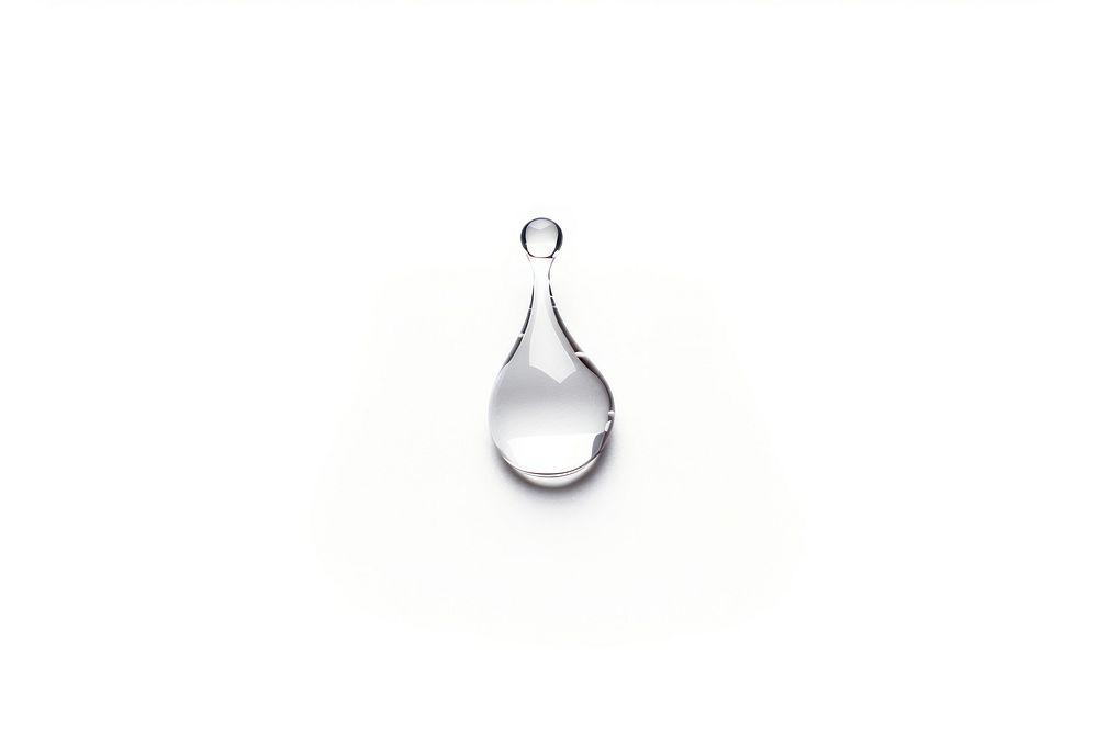 Water drops jewelry white background accessories.