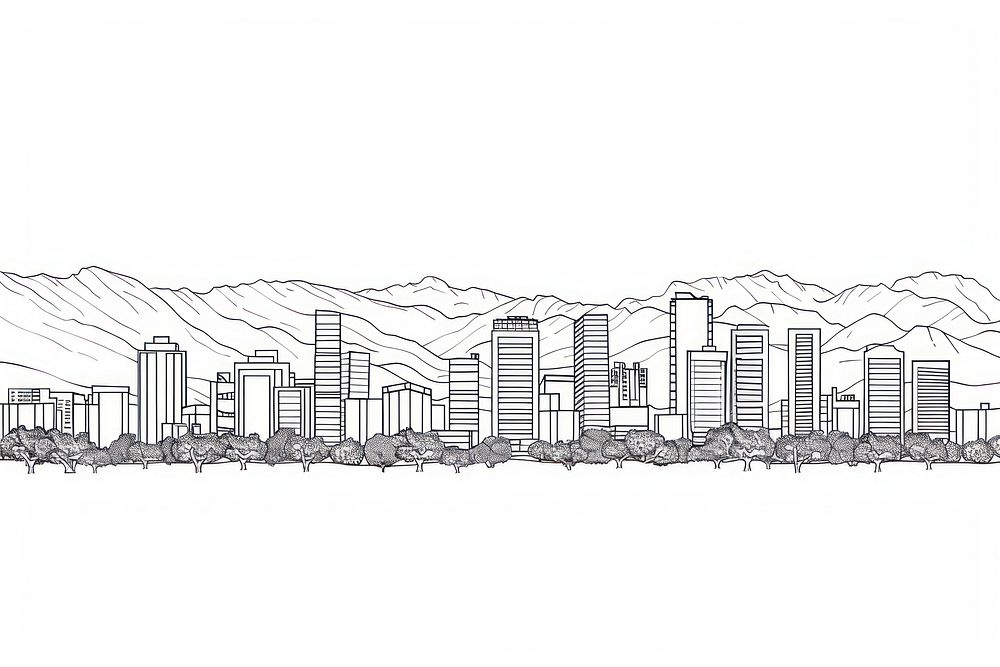 Single continuous line drawing Tegucigalpa skyline city illustrated sketch.