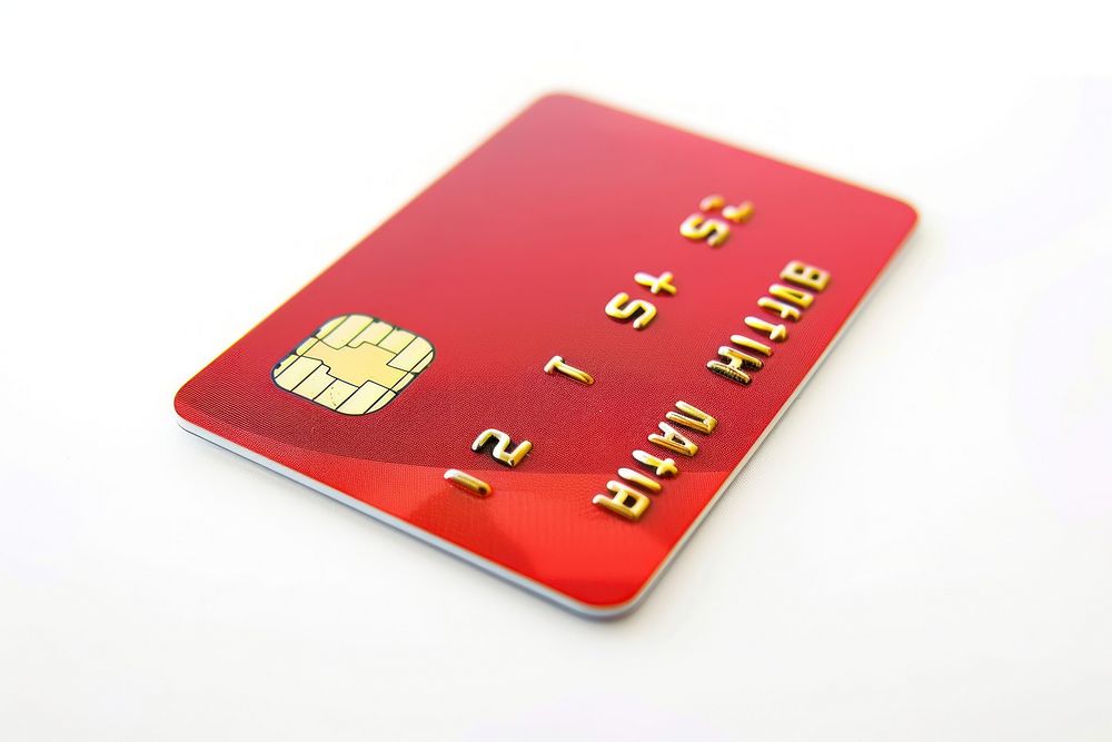Atm card text white background technology.
