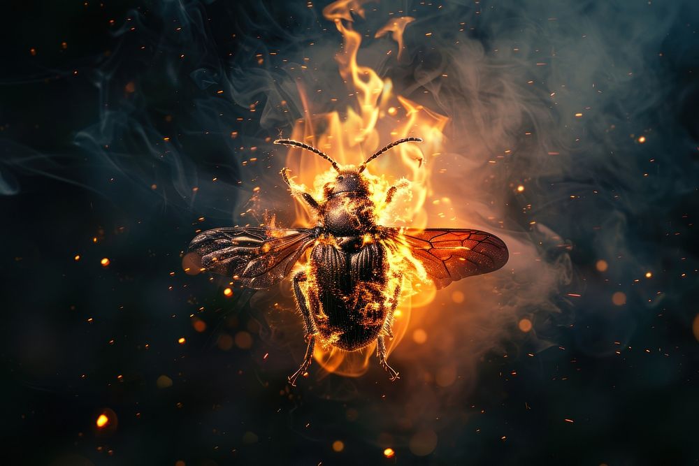 Insect fire flame animal bee | Premium Photo - rawpixel