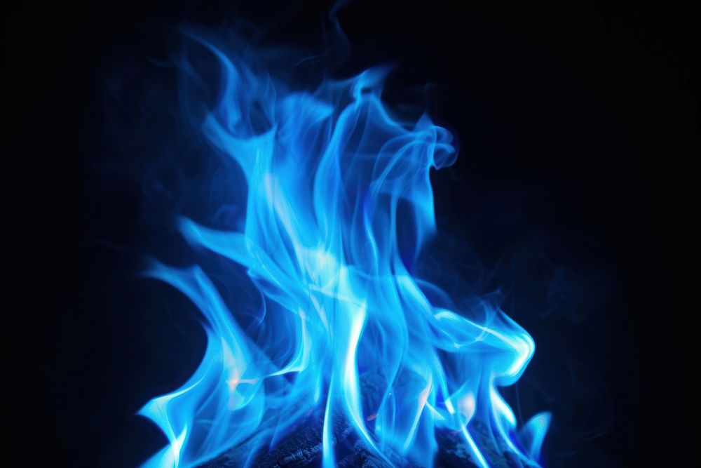 Mountain fire flame backgrounds blue black background.