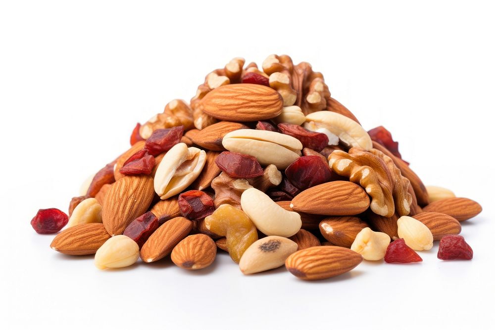 Mix of nuts and dry fruits almond food plant.