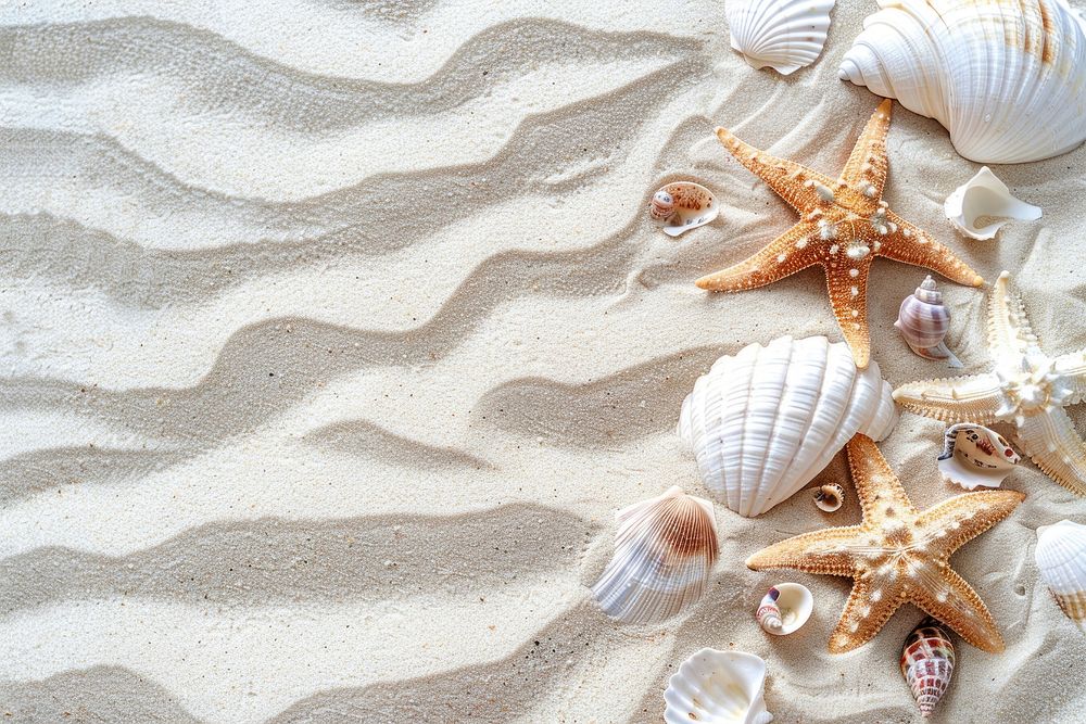 Summer invertebrate seashell outdoors.