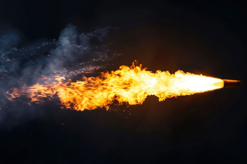 Rocket fire flame bonfire explosion fireworks.
