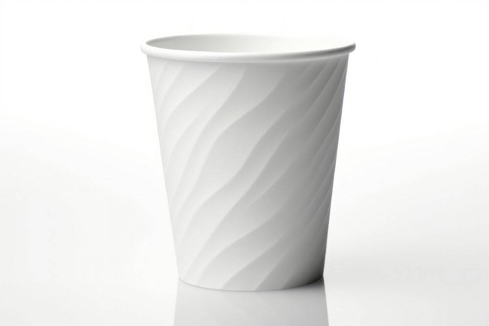 White paper cup porcelain vase mug.
