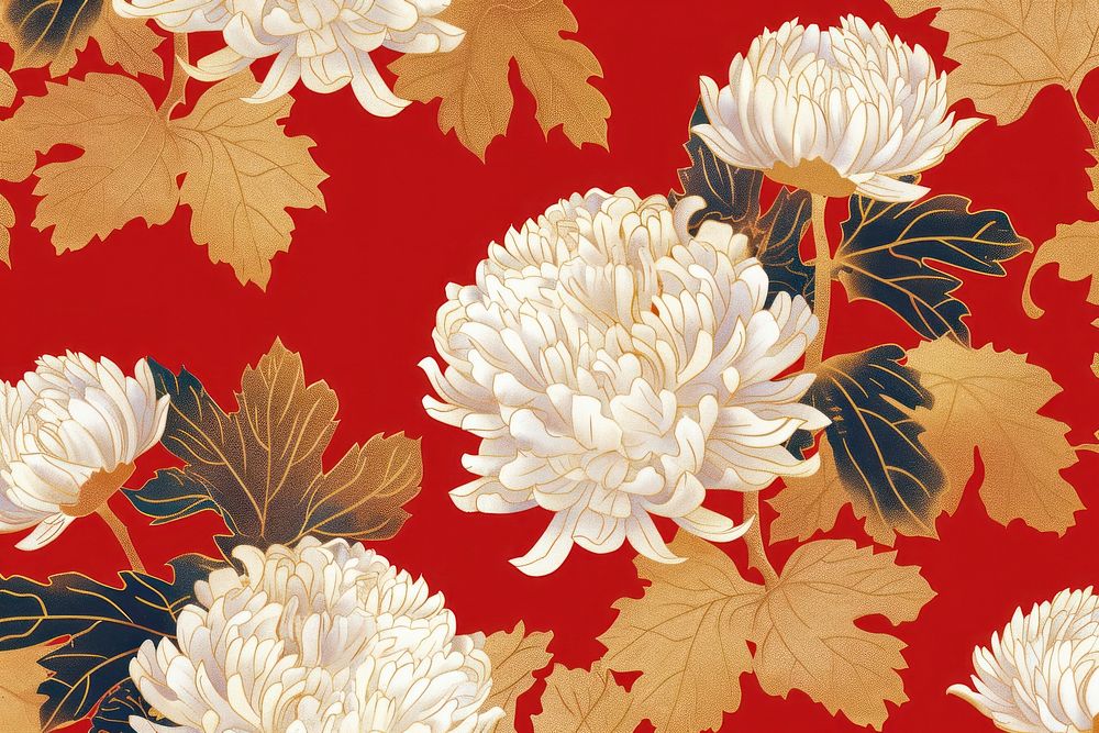 Flower chrysanthemum pattern backgrounds chrysanths.