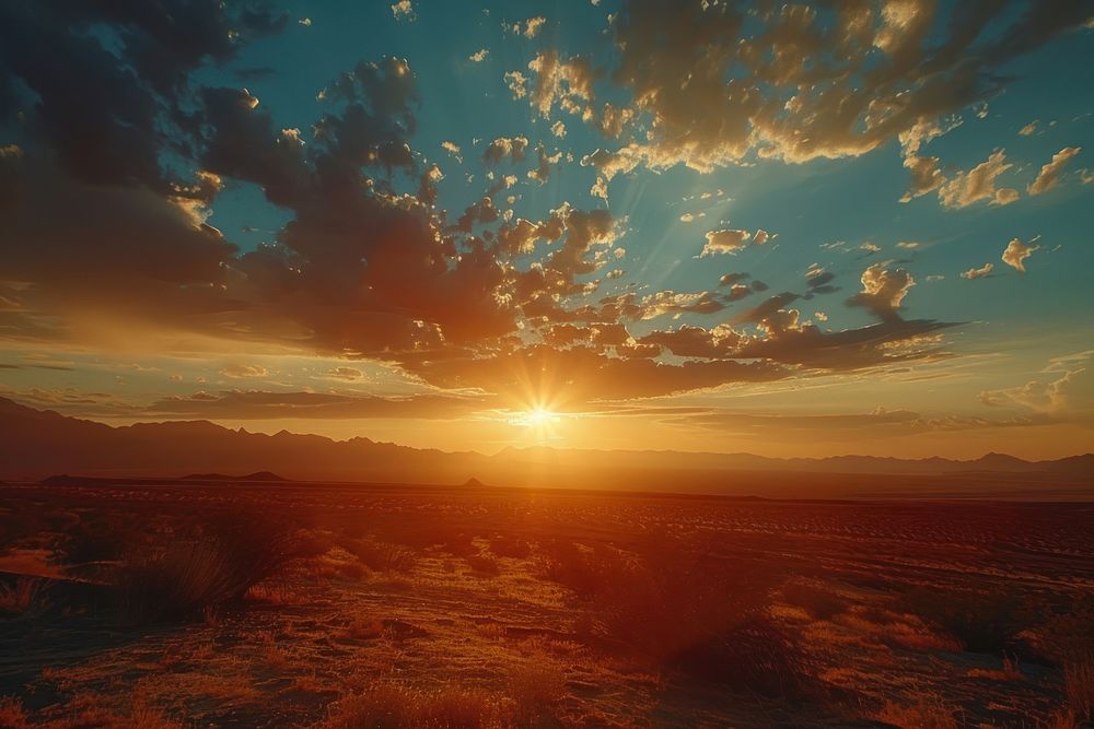 Beautiful desert landscape sun sunlight outdoors.