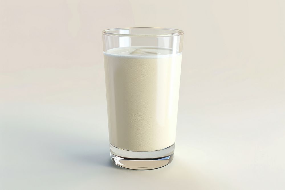 3D render of milk lighting dairy drink.
