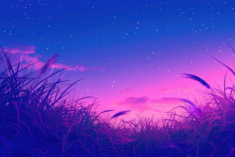 Grassland purple backgrounds landscape.