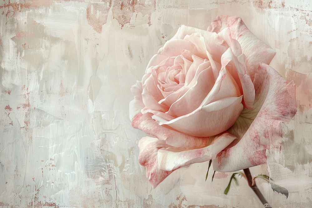 Pink rosa backgrounds painting flower.