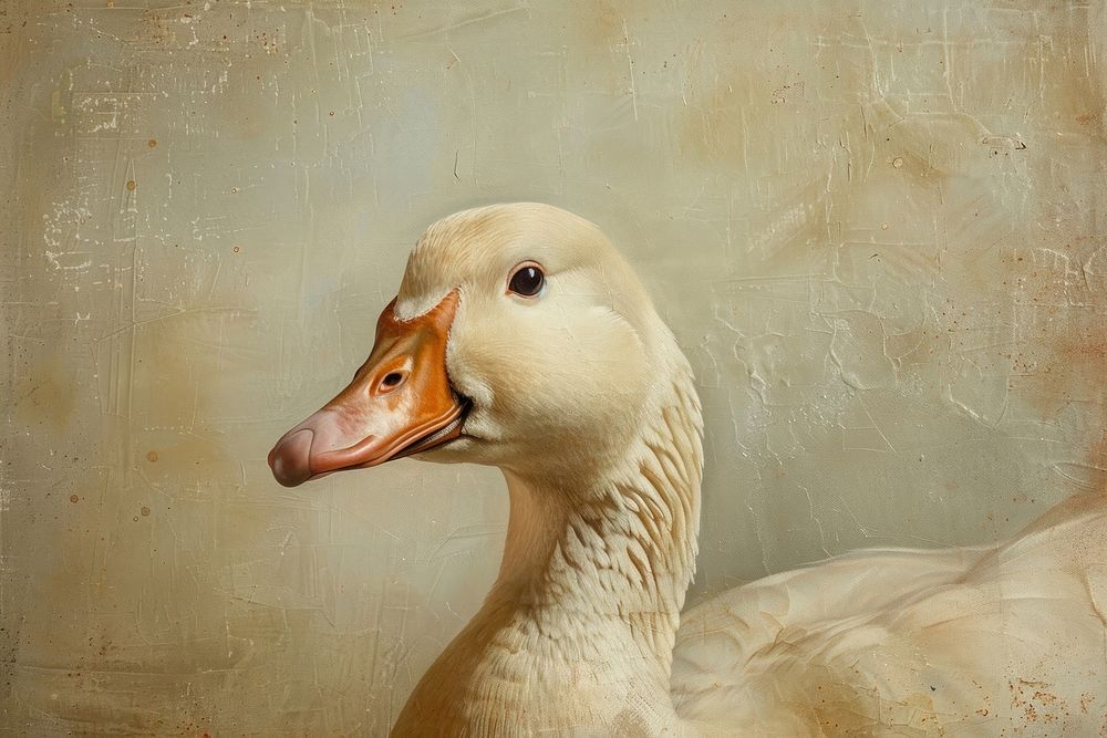 Duck painting animal goose.