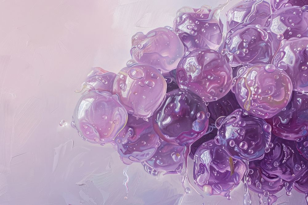 Purple jelly backgrounds painting jewelry.