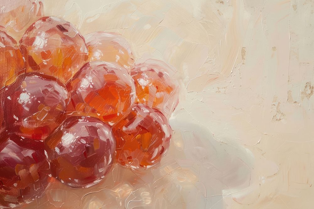 Close up on pale fruit jelly painting backgrounds food.