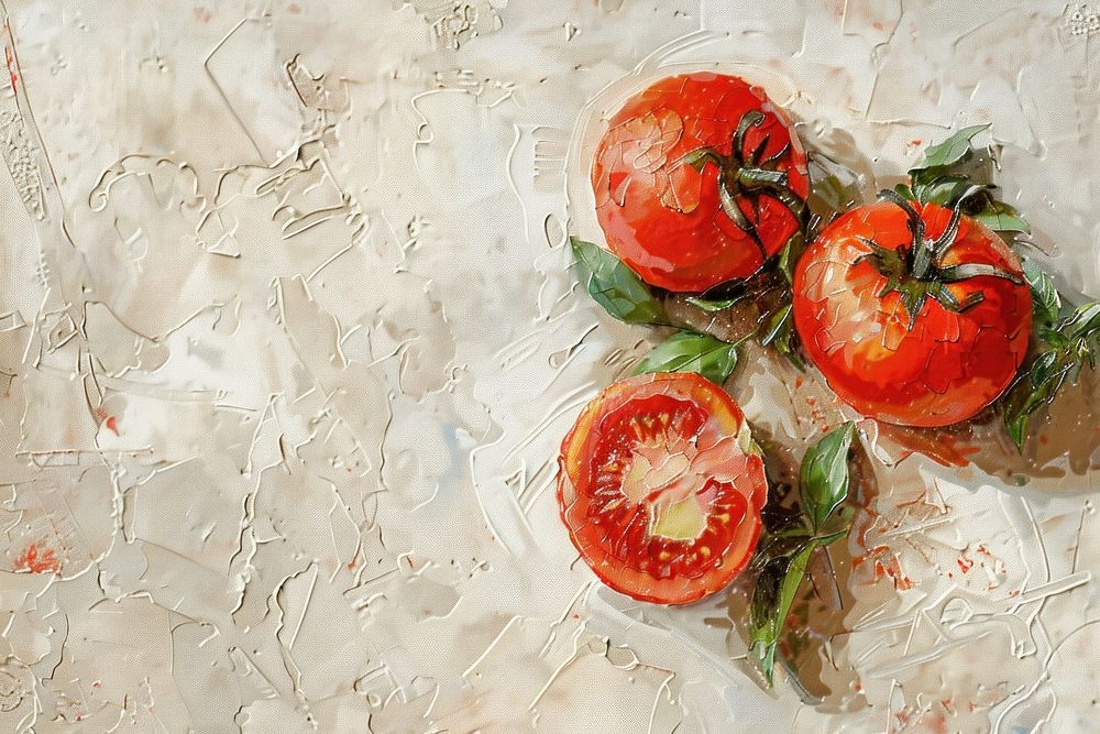 Close up on pale healthy food backgrounds vegetable painting.
