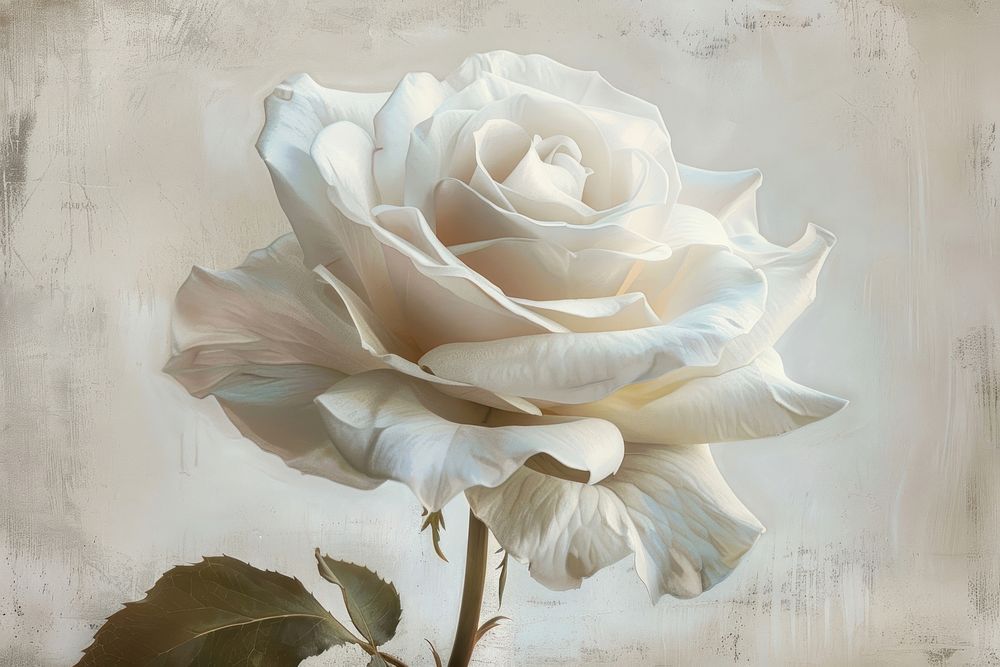White rosa painting flower petal.