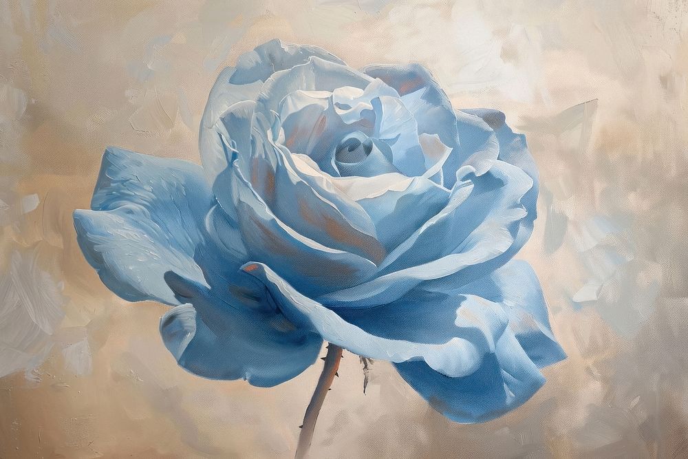 Blue rosa painting flower petal.