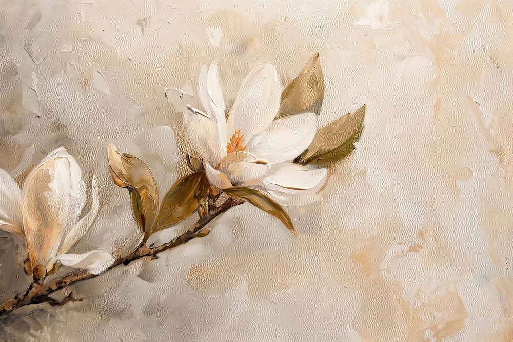 Close up on pale cangy homemade painting backgrounds blossom.