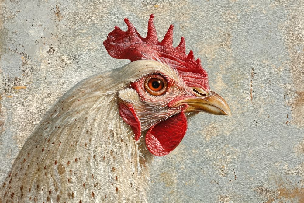 Chicken painting poultry animal.